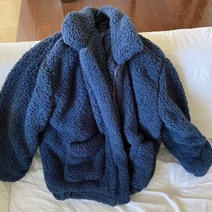 Blue teddy jacket